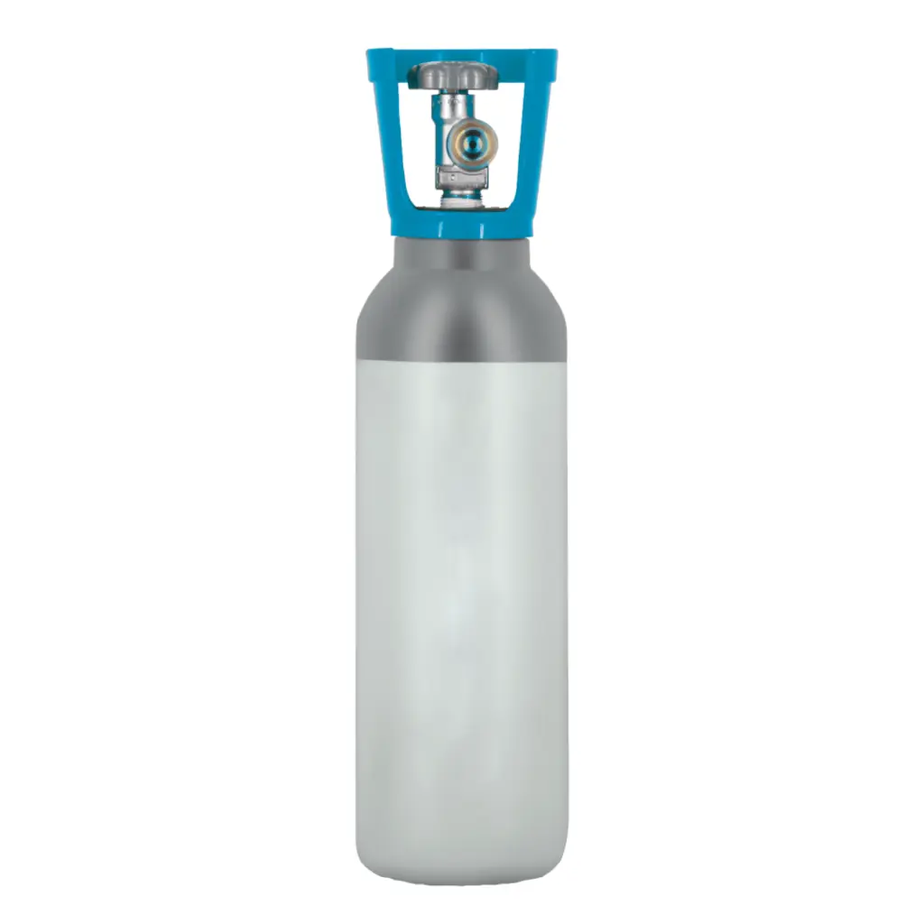 Bombola Co2 in acciaio ricaricabile 4Kg. con valvola residuale – W21,7×1/4″ - sistema acqua gasata Acquamark