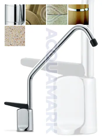 Acquamark 100 Rubinetto di prelievo per depuratori 1 via 1/4″ Cromato - rubinetto per depuratore