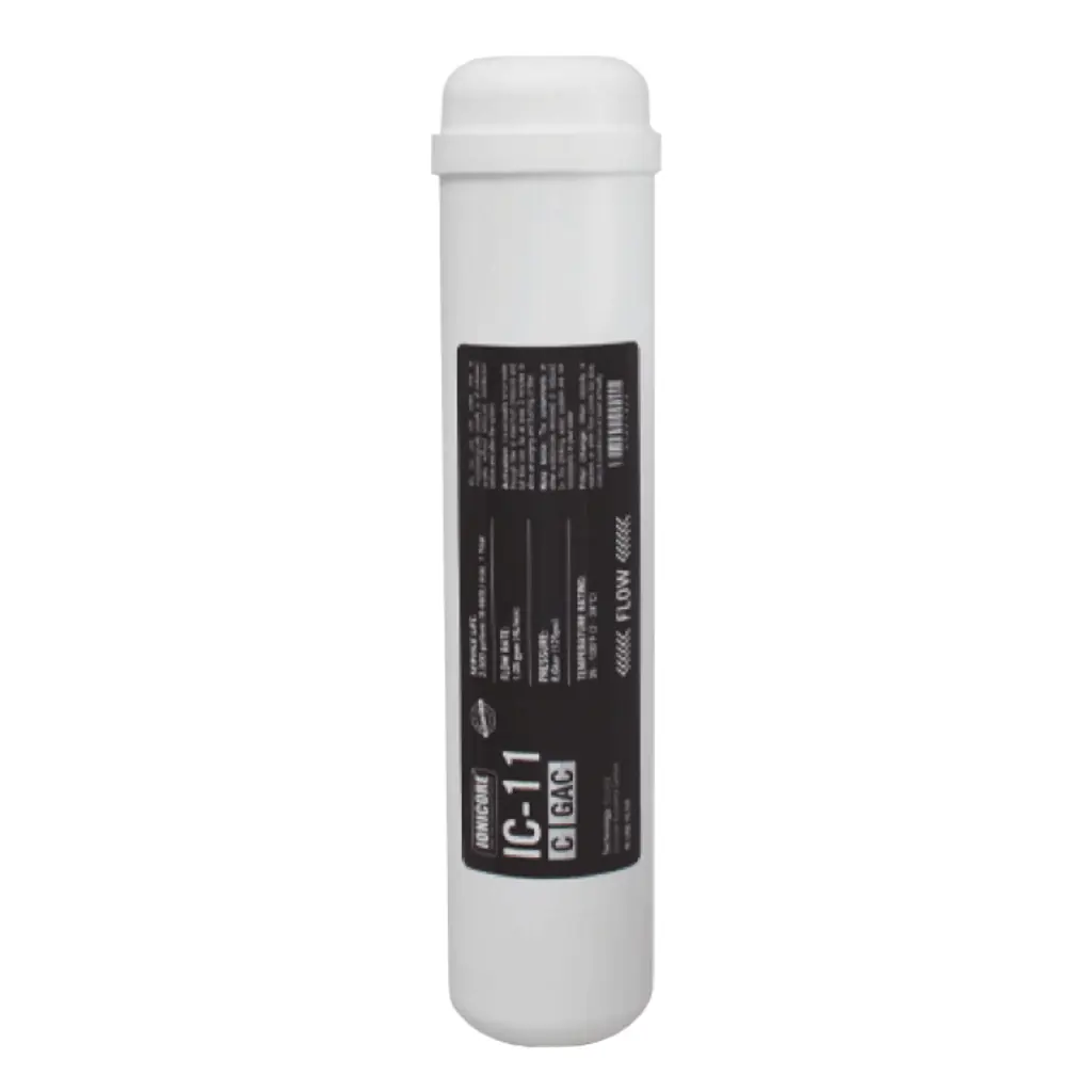 Filtro Ionicore in Linea carbone attivo granulare al cocco 1/4 – 2,5″x11″ - filtro acqua Acquamark