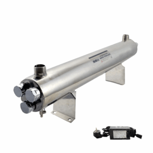 UltraRays sistema UV Completo 165W. (3x55W) 1-1/2″ M. con piedistallo – 114 LT/MIN - sistema UV acqua Acquamark