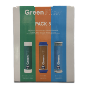 Green Filter set 3 cartucce ricambio 9-3/4″ - trattamento acqua Acquamark