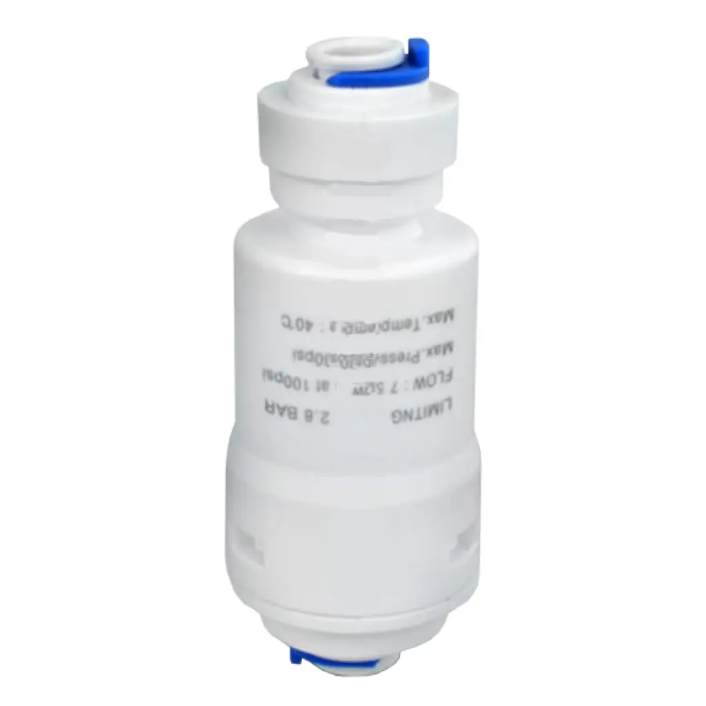 Valvola limitatore di pressione acqua 1/4″ innesto rapido (2,8bar/40,61psi) - ricambio trattamento acqua Acquamark