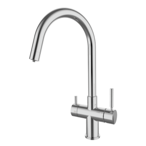 Acquamark 5015 Rubinetto di Prelievo 5 Vie per Depuratori 3/8" satinato