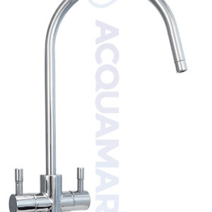 Acquamark 2002 Rubinetto di prelievo 2 vie per depuratori Acciaio Inox 1/4” Cromo - rubinetto per depuratore