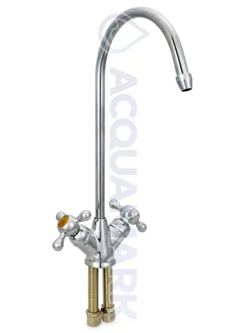 Acquamark 2008 Rubinetto di prelievo 2 vie per depuratori Acciaio Inox 1/4” Cromo - rubinetto per depuratore