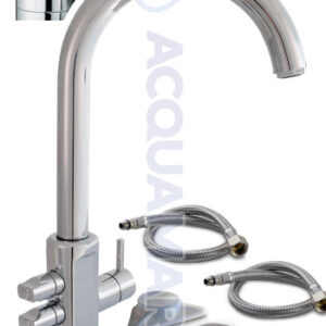 Acquamark 5021 – Rubinetto di Prelievo 5 Vie per Depuratori – Acciaio Inox Cromato - rubinetto per depuratore