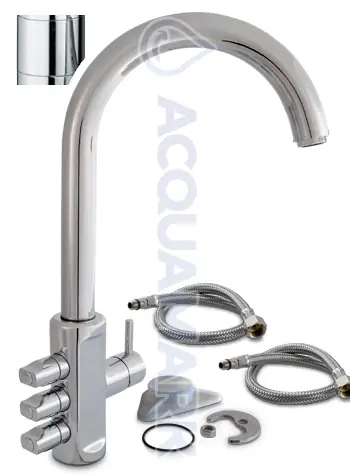 Acquamark 5021 – Rubinetto di Prelievo 5 Vie per Depuratori – Acciaio Inox Cromato - rubinetto per depuratore