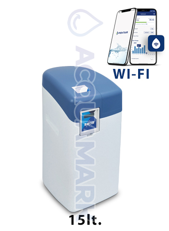 SlimLine Addolcitore Acqua Smart Wi-Fi Volume/Tempo 15 Lt. Resina – Acquamark - addolcitore acqua