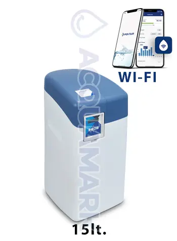 SlimLine Addolcitore Acqua Smart Wi-Fi Volume/Tempo 15 Lt. Resina – Acquamark - addolcitore acqua