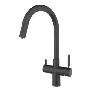 Rubinetto cucina 5 Vie per Depuratori – Acciaio Inox Nero - Acquamark 5318