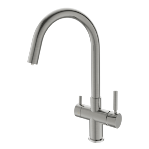 Rubinetto cucina 5 Vie per Depuratori – Acciaio Inox Nickel - Acquamark 5318