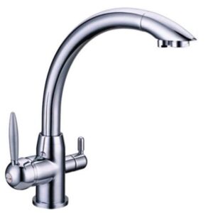 Rubinetto cucina 3 Vie per Acqua Depurata e Sanitaria – Ottone Cromato - Acquamark 3024