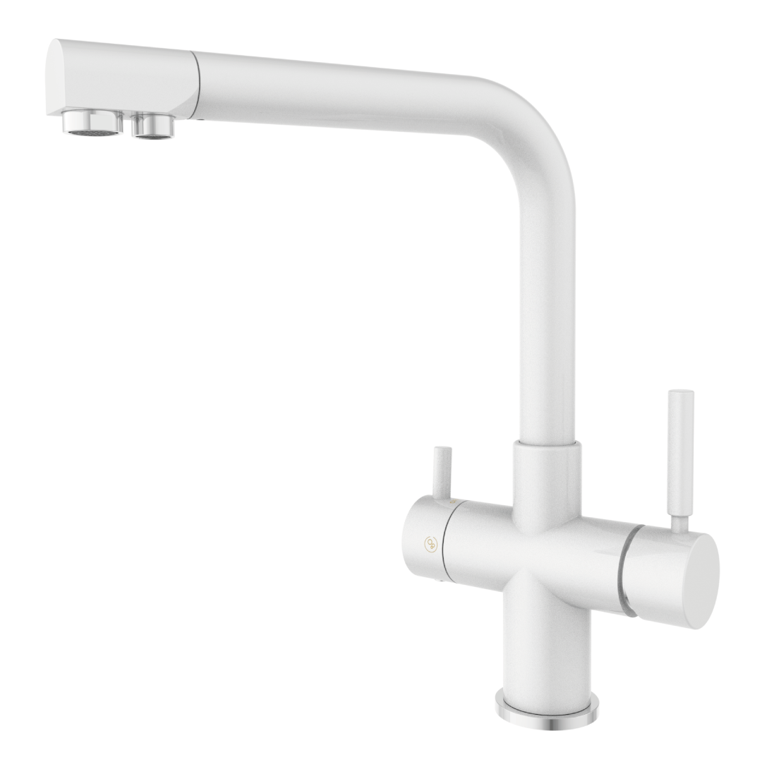 Rubinetto cucina 5 Vie per Depuratori 3/8" Bianco - Acquamark 5026