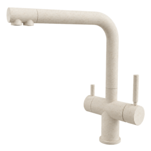 Rubinetto cucina 5 Vie per Depuratori 3/8" Granito Avena - Acquamark 5026